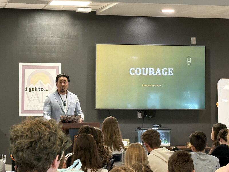 Courage slide during the VALE keynote