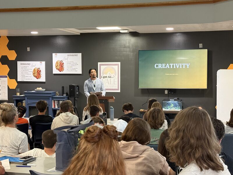 Creativity slide during the VALE keynote